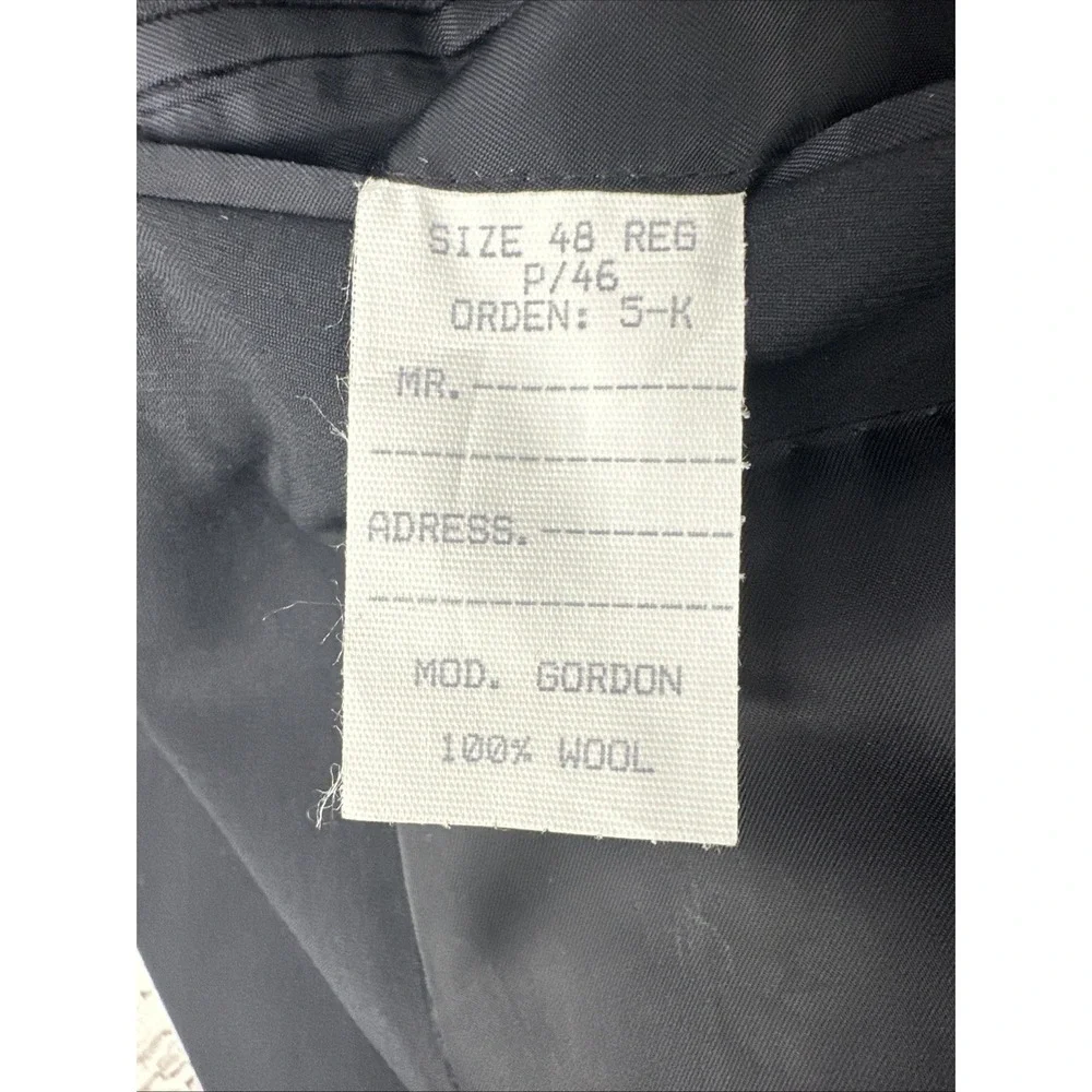 Jos A Bank Signature Collection Blazer Mens 48R Blue 100% Wool 2 Button